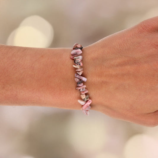 Rhodonit Splitterarmband