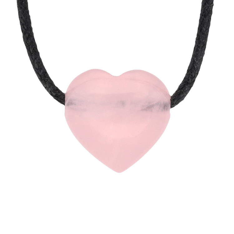 Herzanhänger "Goldenes Dreieck" Amethyst + Bergkristall + Rosenquarz