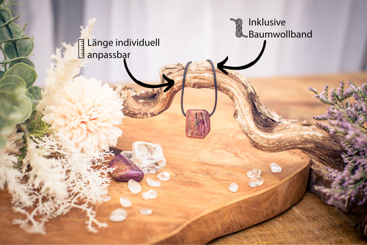 Rubin Tropfenanhänger