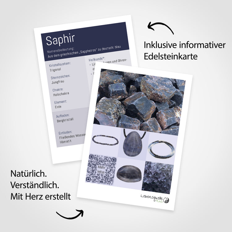 Pierre roulée en saphir