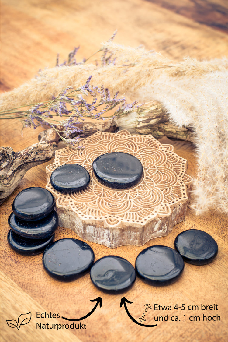 Turmalin, schwarz (Schörl) Scheibenstein