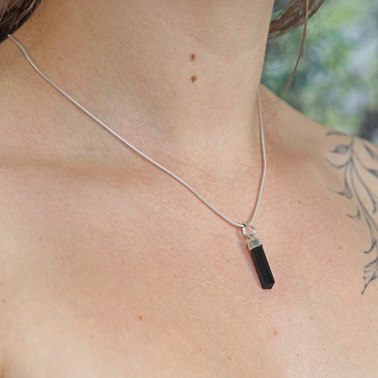 Turmalin, schwarz (Schörl) polierte Spitze | 2-3 cm