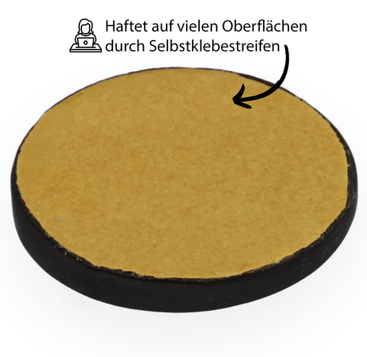 Schungit Aufkleber 4er-Set | Schutzplättchen vor EMF Strahlung