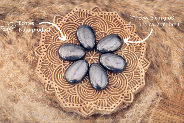 Schungit Tropfenanhänger