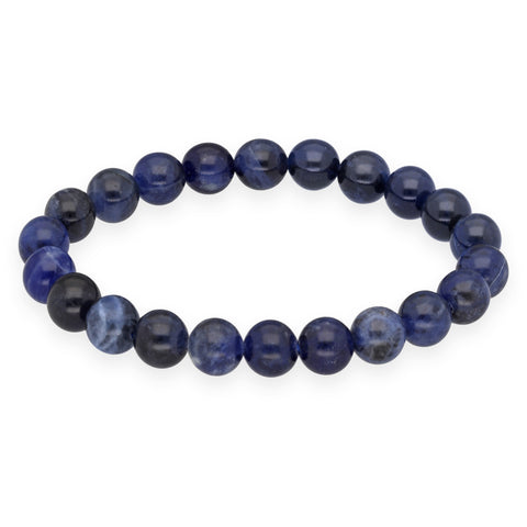 Bracelet de perles en Sodalite | 8 mm