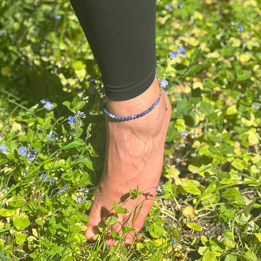 Sodalith Fußkettchen | 4mm