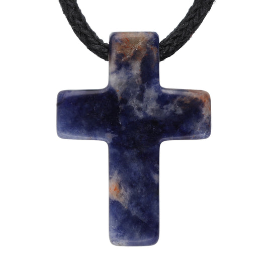 Sodalith Kreuzanhänger