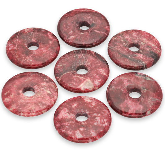 Thulit Donut | 40 mm Anhänger + Baumwollband