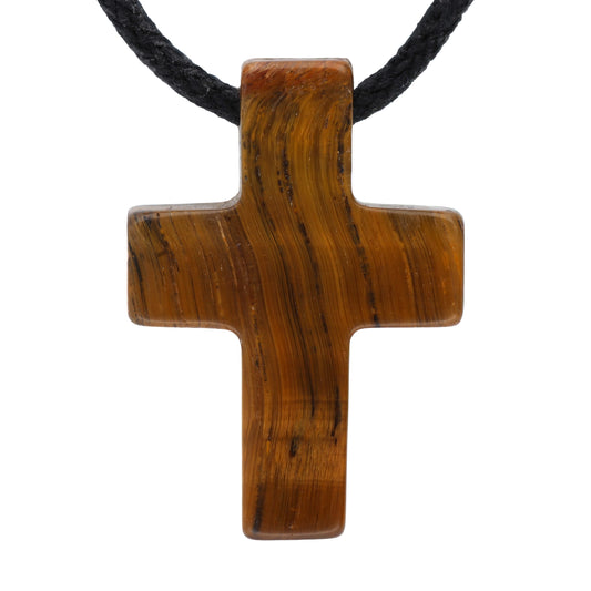 Tigerauge Kreuzanhänger