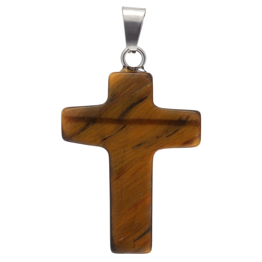 Tigerauge Kreuzanhänger gestiftet