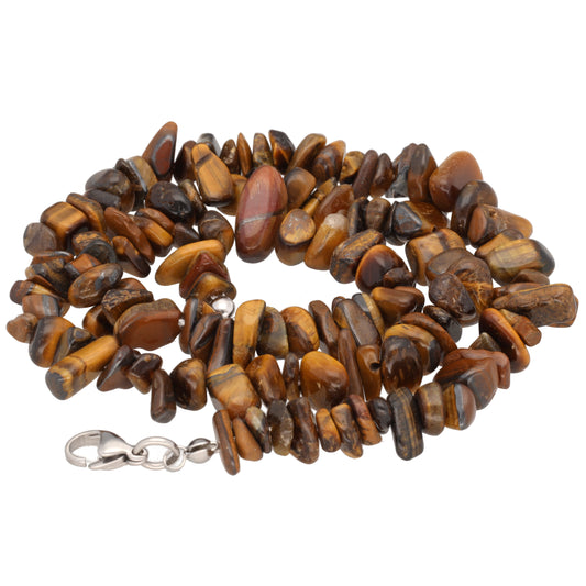Tigerauge Splitterkette | 45cm mit Verschluss