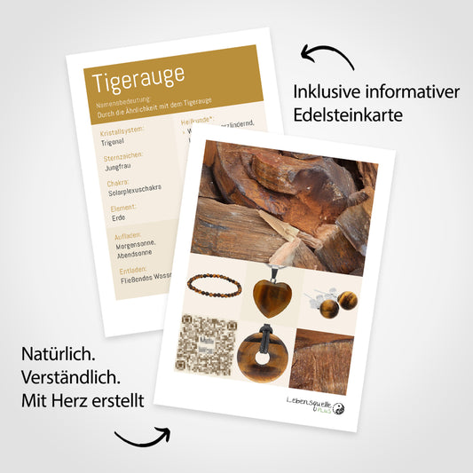 Tigerauge Kreuzanhänger gestiftet
