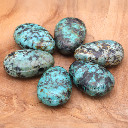 Türkis, natur Tropfenanhänger