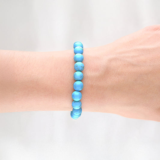 Türkis rec. Kugelarmband | 8 mm