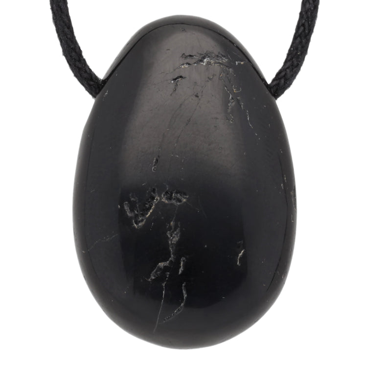 Turmalin, schwarz (Schörl) Tropfenanhänger B-Qualität