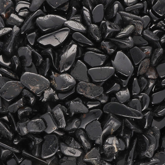 Turmalin, schwarz (Schörl) Mini-Trommelsteine