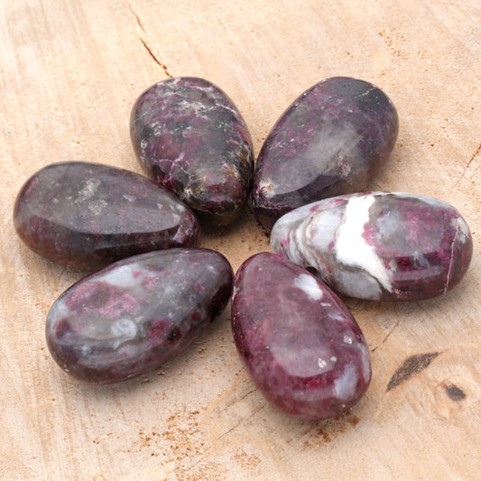 Turmalin, rot (Rubellit) Tropfenanhänger