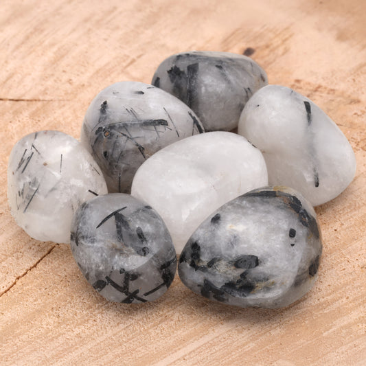 Turmalinquarz Trommelstein