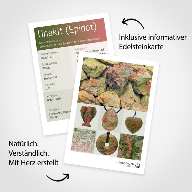 Pierre roulée en unakite