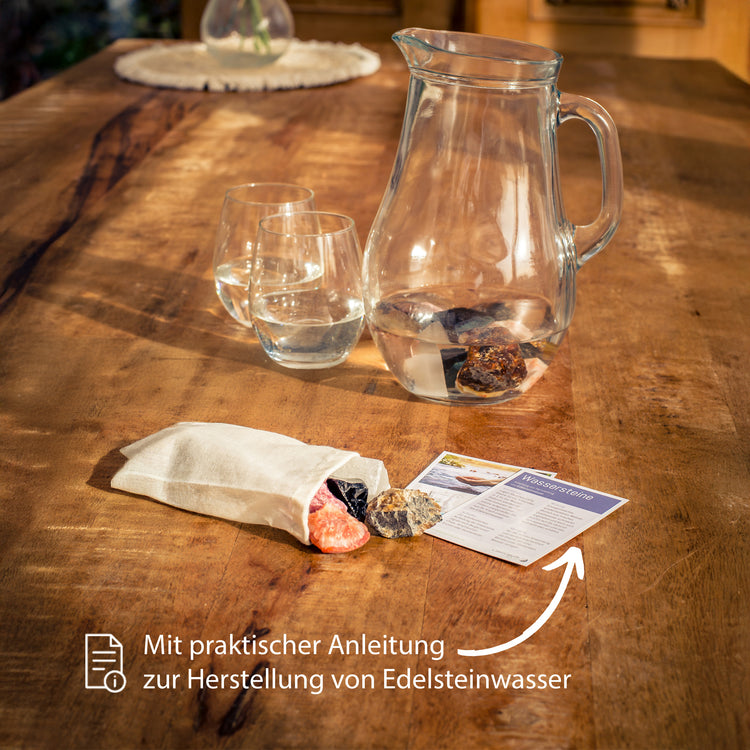 Wassersteine XL-Mischung #2 | 10 beliebte Sorten Natursteine für Edelsteinwasser | insg. 1kg