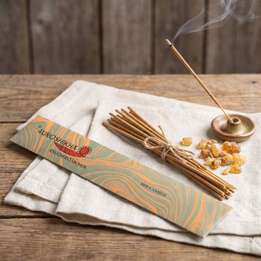 Auroshikha Räucherstäbchen – Mira Amber — Lifestyle