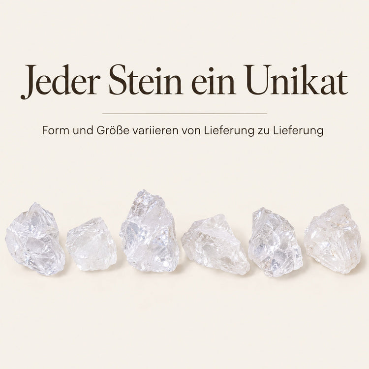 Bergkristall Wassersteine – jeder Stein ein Unikat