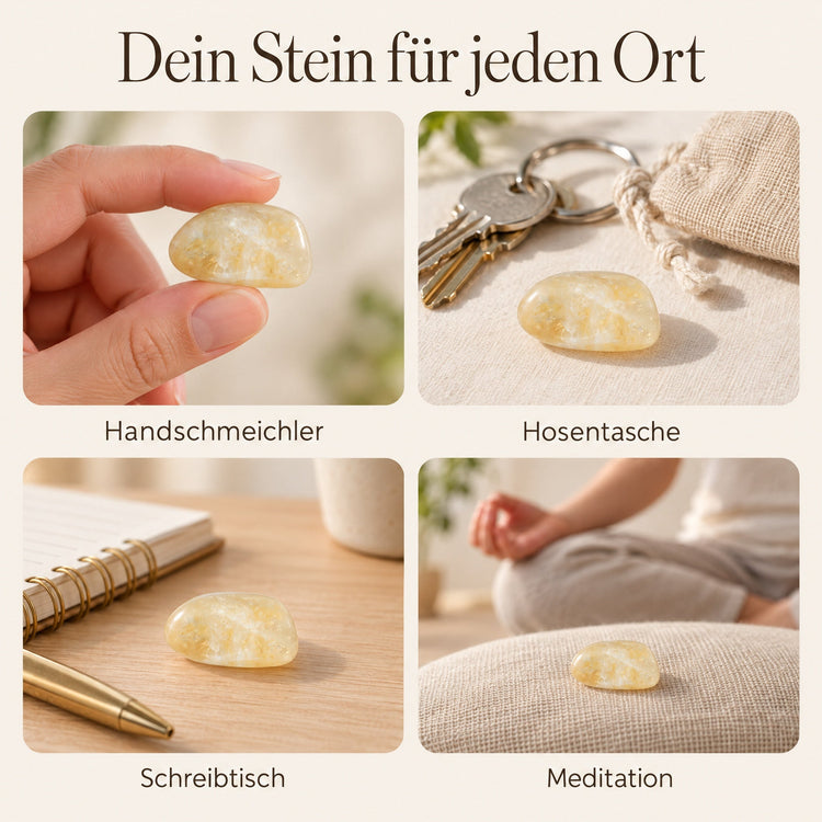 Citrin (gebrannt) Trommelstein – Ideen für jeden Ort