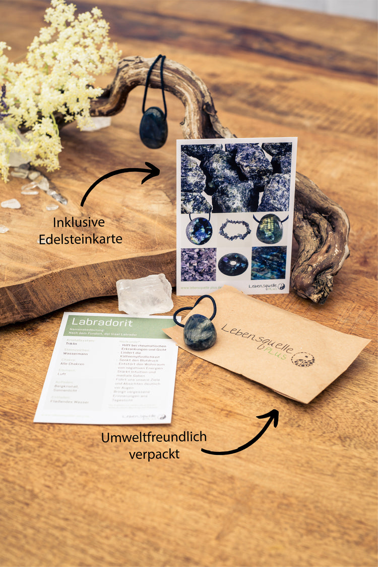 Labradorit Tropfenanhänger