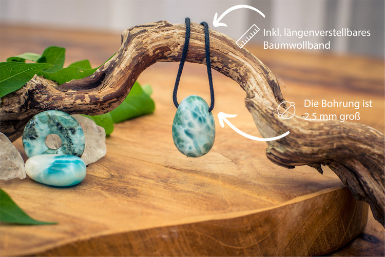 Larimar Tropfenanhänger