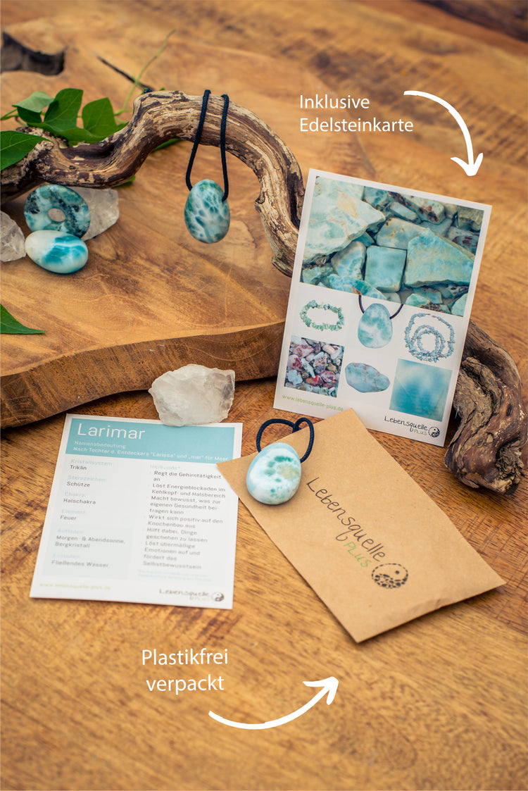 Larimar Tropfenanhänger