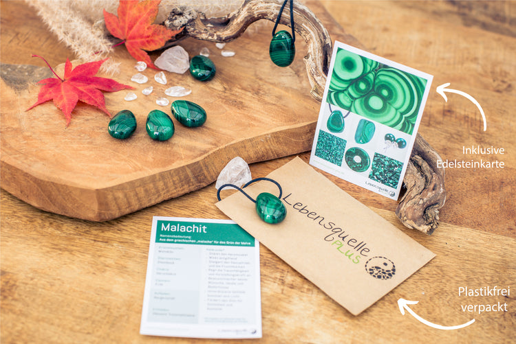 Malachit Tropfenanhänger
