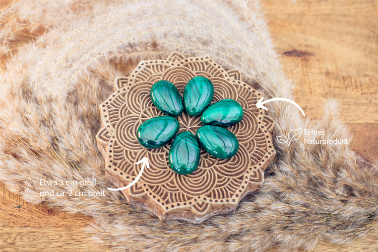 Malachit Tropfenanhänger