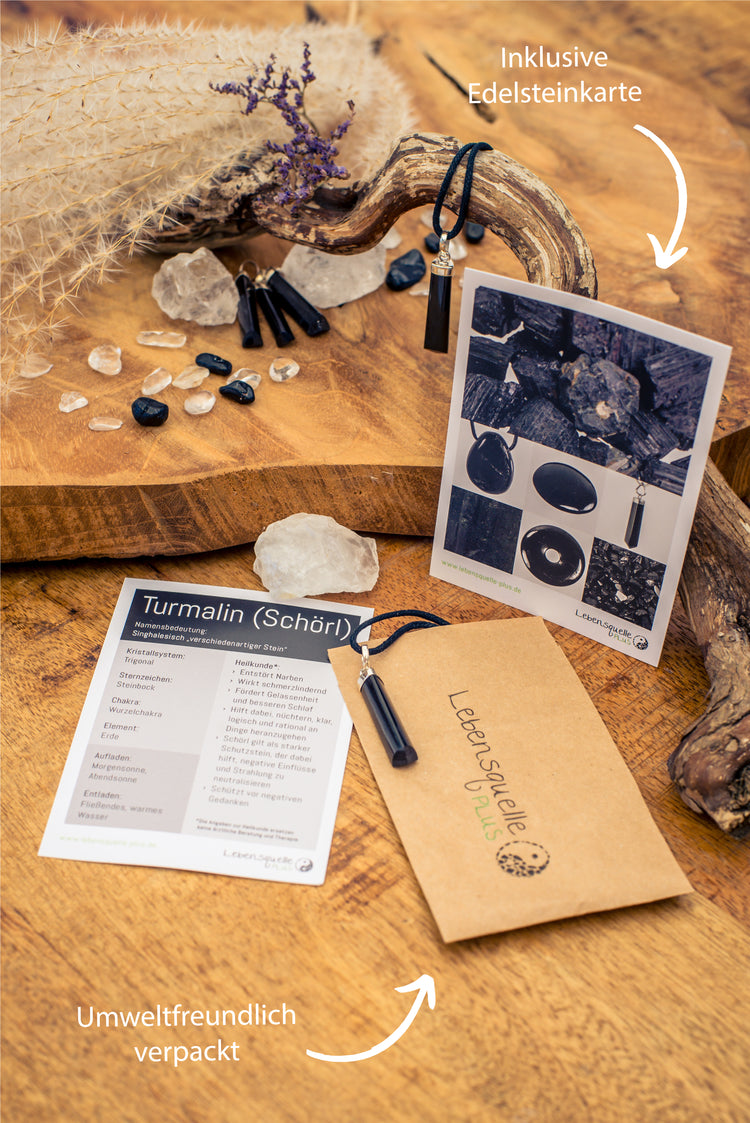 Turmalin, schwarz (Schörl) polierte Spitze | 3-4 cm