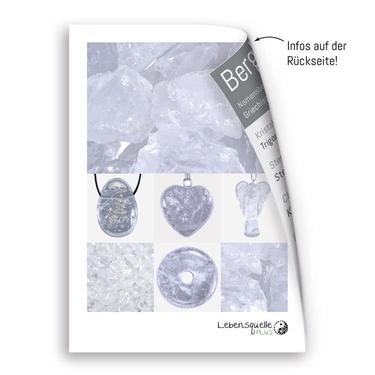 Colgante de delfín de cristal de roca