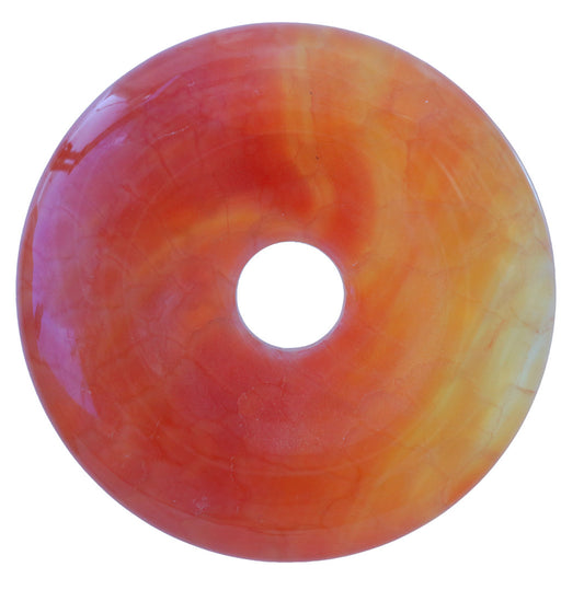 Feuerachat Donut | 30 mm Anhänger