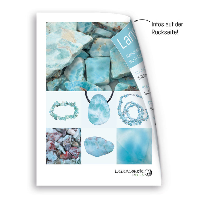 Larimar Ohrstecker 6 mm | 925er Silber