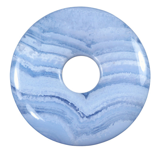 Chalcedon, blau Donut | 30 mm Anhänger