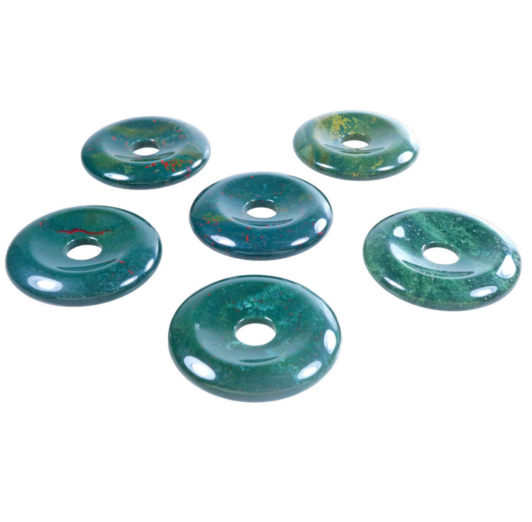 Heliotrop Donut | 40 mm Anhänger + Baumwollband