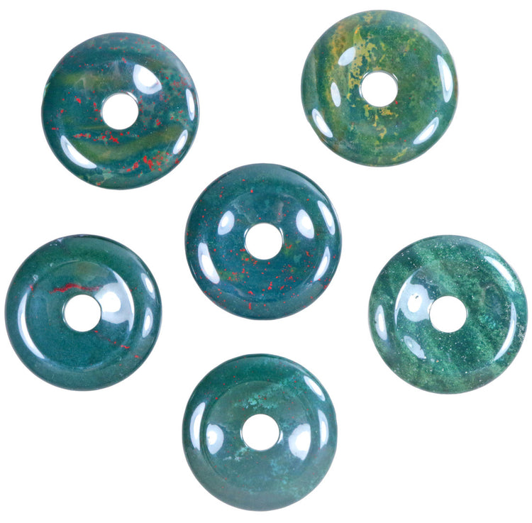 Heliotrop Donut | 40 mm Anhänger + Baumwollband