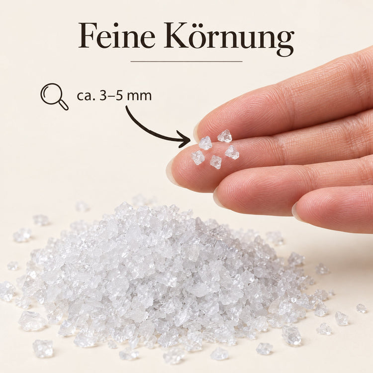 Bergkristall-Granulat – Körnung ca. 3–5 mm