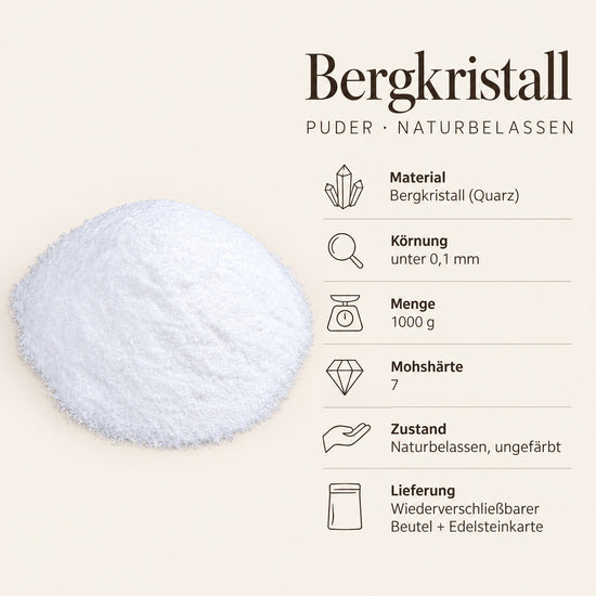 Steckbrief Bergkristall-Puder