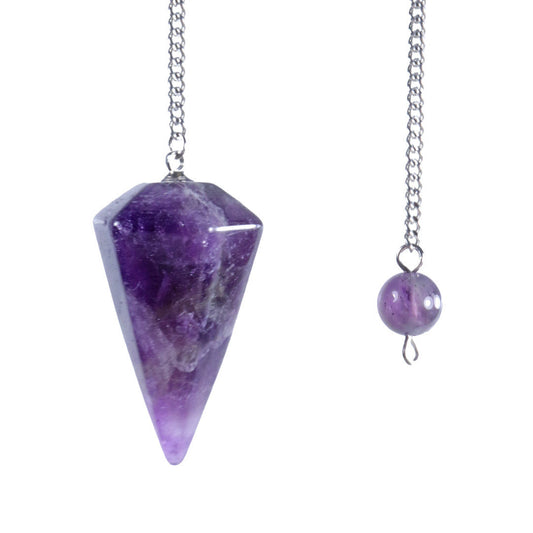 3er Set Pendel, facettiert | Amethyst + Bergkristall + Rosenquarz