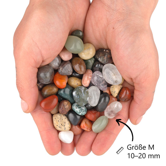 Trommelstein Edelsteinmix