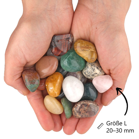 Trommelstein Edelsteinmix