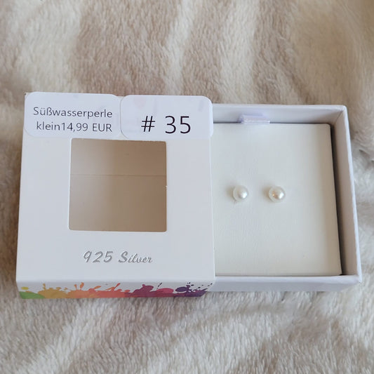 #35 Süßwasserperlen Ohrstecker klein | Instagram Live