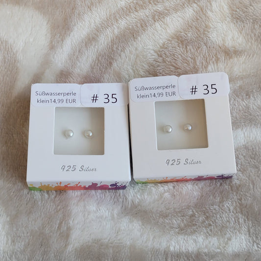 #35 Süßwasserperlen Ohrstecker klein | Instagram Live