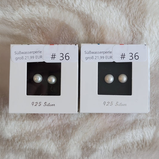 #36 Süßwasserperlen Ohrstecker groß | Instagram Live