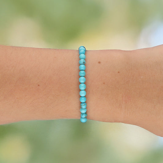 Amazonit Mini-Kugelarmband | 4 mm
