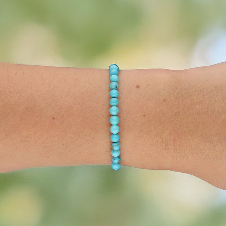 Amazonit Mini-Kugelarmband | 4 mm
