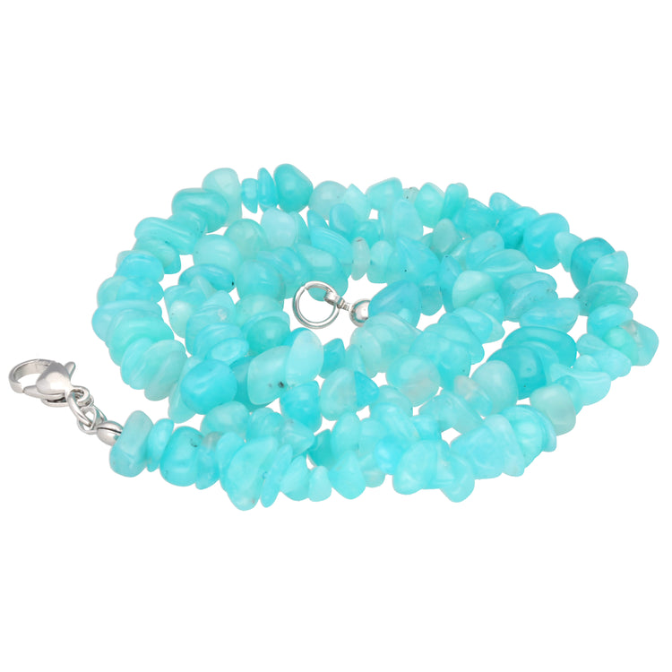 Amazonit Splitterkette | 45cm mit Verschluss